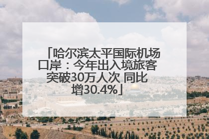 哈尔滨太平国际机场口岸：今年出入境旅客突破30万人次 同比增30.4%