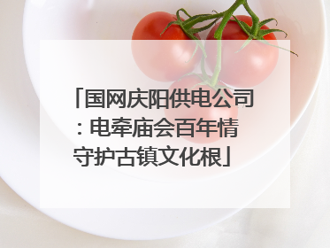 国网庆阳供电公司：电牵庙会百年情 守护古镇文化根