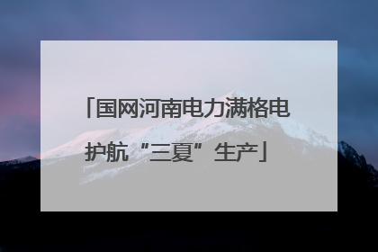 国网河南电力满格电护航“三夏”生产