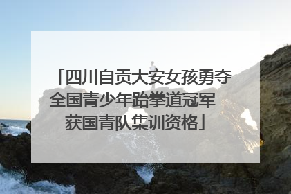 四川自贡大安女孩勇夺全国青少年跆拳道冠军 获国青队集训资格