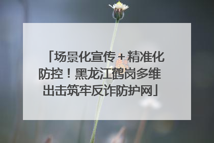 场景化宣传＋精准化防控！黑龙江鹤岗多维出击筑牢反诈防护网