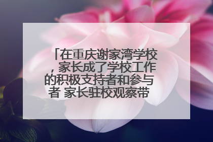 在重庆谢家湾学校，家长成了学校工作的积极支持者和参与者 家长驻校观察带来可喜变化