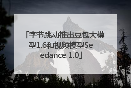 字节跳动推出豆包大模型1.6和视频模型Seedance 1.0