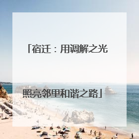 宿迁：用调解之光照亮邻里和谐之路