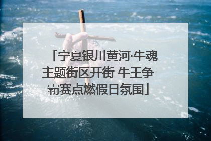 宁夏银川黄河·牛魂主题街区开街 牛王争霸赛点燃假日氛围