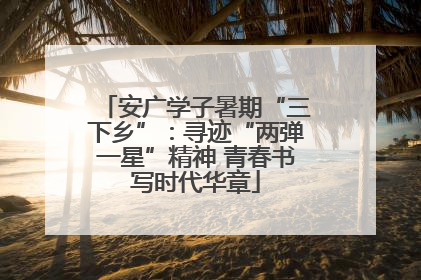 安广学子暑期“三下乡”：寻迹“两弹一星”精神 青春书写时代华章