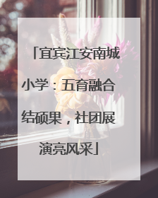 宜宾江安南城小学：五育融合结硕果，社团展演亮风采