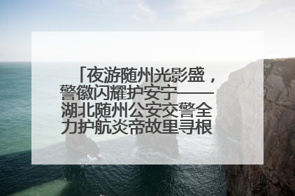 夜游随州光影盛，警徽闪耀护安宁——湖北随州公安交警全力护航炎帝故里寻根节夜游活动侧记