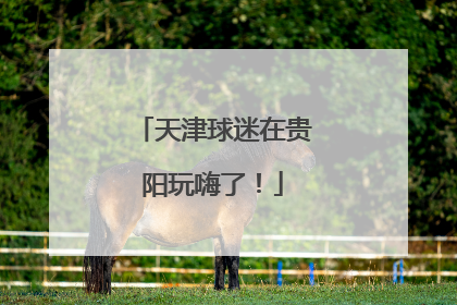 天津球迷在贵阳玩嗨了！