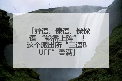 彝语、傣语、傈僳语 “轮番上阵”！这个派出所“三语BUFF”叠满