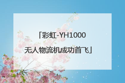 彩虹-YH1000无人物流机成功首飞