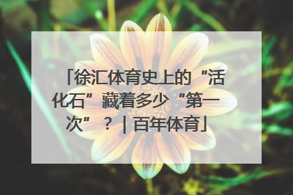 徐汇体育史上的“活化石”藏着多少“第一次”？｜百年体育
