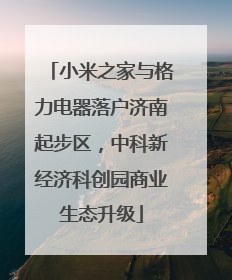 小米之家与格力电器落户济南起步区，中科新经济科创园商业生态升级