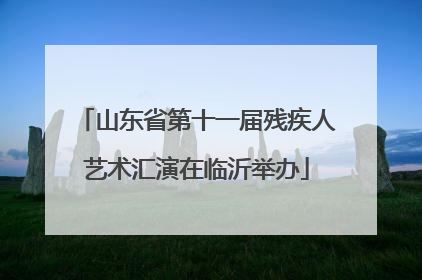 山东省第十一届残疾人艺术汇演在临沂举办