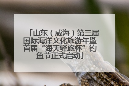 山东（威海）第三届国际海洋文化旅游年暨首届“海天驿旅杯”钓鱼节正式启动