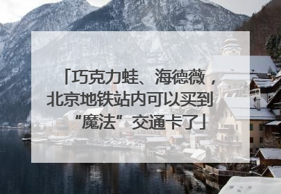 巧克力蛙、海德薇，北京地铁站内可以买到“魔法”交通卡了