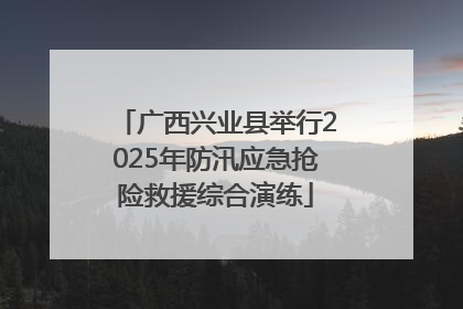 广西兴业县举行2025年防汛应急抢险救援综合演练