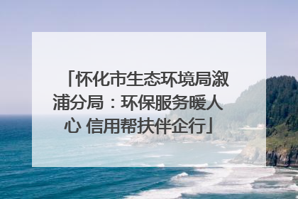 怀化市生态环境局溆浦分局：环保服务暖人心 信用帮扶伴企行