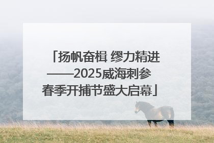 扬帆奋楫 缪力精进——2025威海刺参春季开捕节盛大启幕