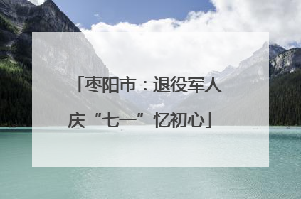 枣阳市：退役军人庆“七一”忆初心