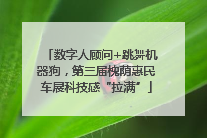 数字人顾问+跳舞机器狗，第三届槐荫惠民车展科技感“拉满”