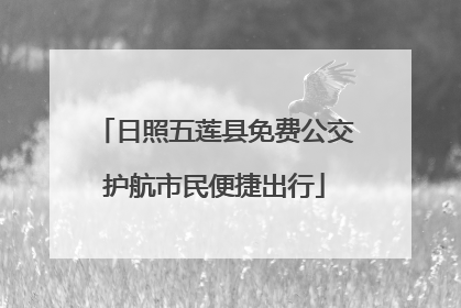 日照五莲县免费公交护航市民便捷出行