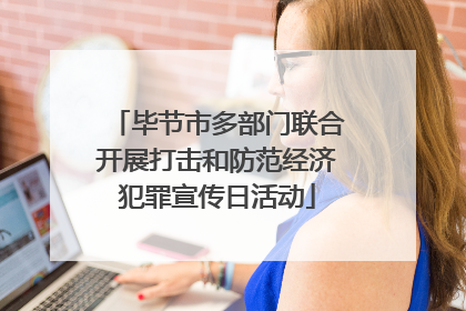 毕节市多部门联合开展打击和防范经济犯罪宣传日活动