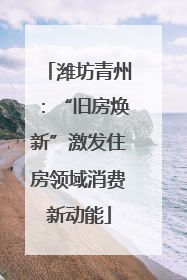 潍坊青州：“旧房焕新”激发住房领域消费新动能