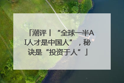 潮评丨“全球一半AI人才是中国人”，秘诀是“投资于人”