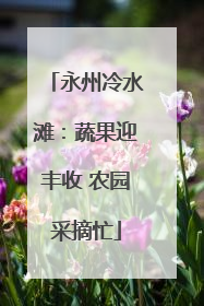 永州冷水滩：蔬果迎丰收 农园采摘忙
