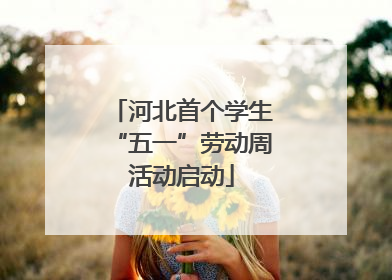河北首个学生“五一”劳动周活动启动