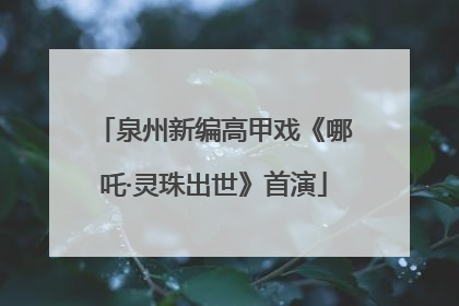 泉州新编高甲戏《哪吒·灵珠出世》首演