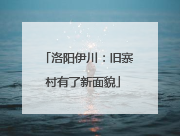 洛阳伊川：旧寨村有了新面貌