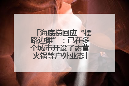 海底捞回应“摆路边摊”：已在多个城市开设了露营火锅等户外业态