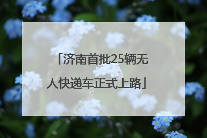 济南首批25辆无人快递车正式上路