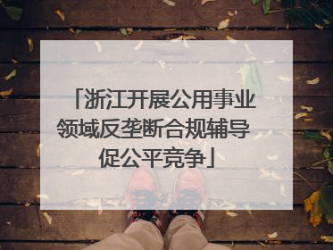 浙江开展公用事业领域反垄断合规辅导 促公平竞争