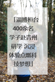 淄博桓台400余名学子赴青州研学 沉浸体验点燃科技梦想