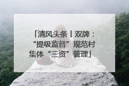 清风头条丨双牌：“提级监督”规范村集体“三资”管理