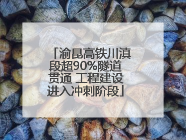 渝昆高铁川滇段超90%隧道贯通 工程建设进入冲刺阶段