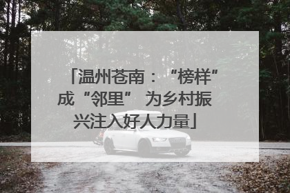 温州苍南：“榜样”成“邻里” 为乡村振兴注入好人力量