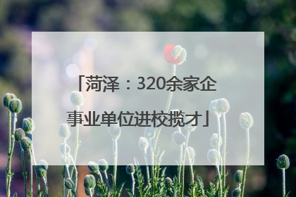 菏泽：320余家企事业单位进校揽才