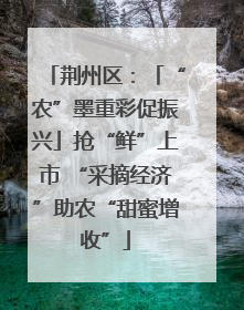 荆州区：「“农”墨重彩促振兴」抢“鲜”上市 “采摘经济”助农“甜蜜增收”