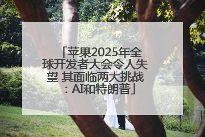 苹果2025年全球开发者大会令人失望 其面临两大挑战：AI和特朗普