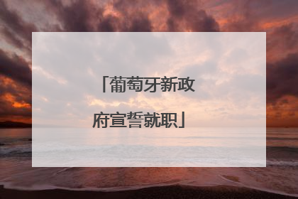 葡萄牙新政府宣誓就职