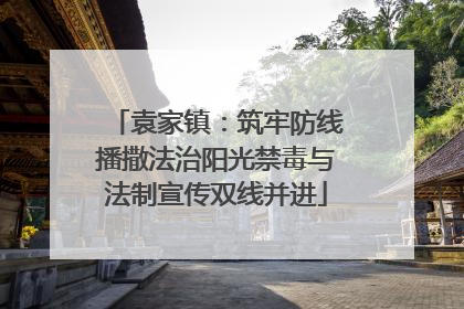 袁家镇：筑牢防线播撒法治阳光禁毒与法制宣传双线并进
