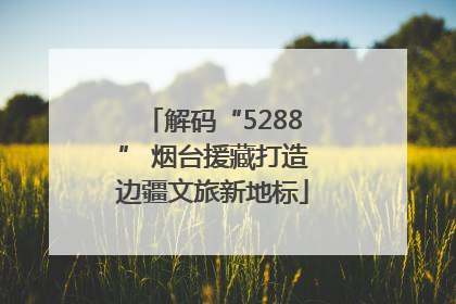 解码“5288” 烟台援藏打造边疆文旅新地标