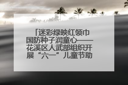 迷彩绿映红领巾 国防种子润童心——花溪区人武部组织开展“六一”儿童节助学兴教活动
