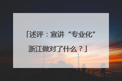 述评：宣讲“专业化” 浙江做对了什么？