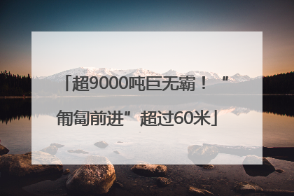 超9000吨巨无霸！“匍匐前进”超过60米
