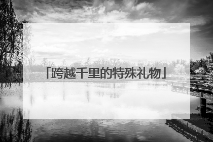 跨越千里的特殊礼物